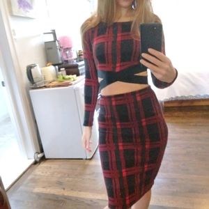 Bebe Winter Skirt and Top